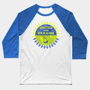 United for Ukraine, I Stand with Ukraine Baseball T-Shirt